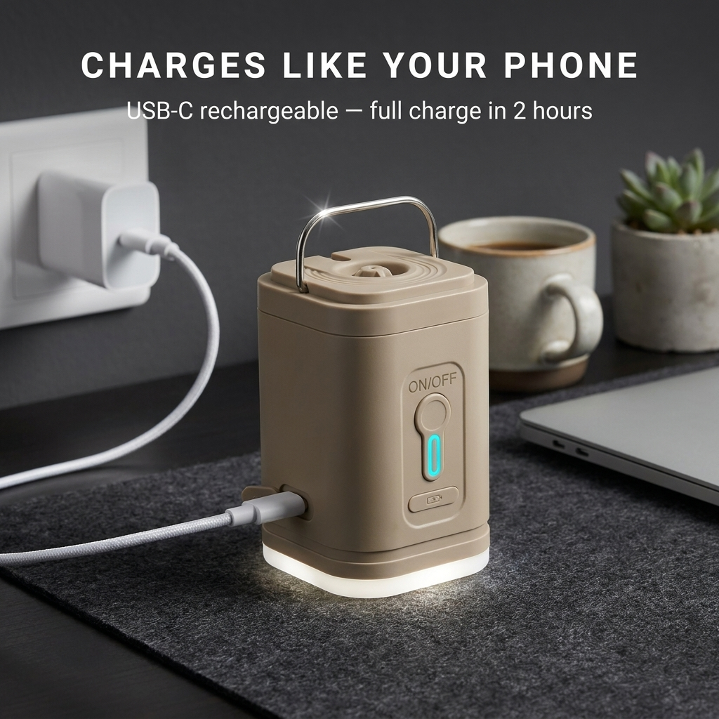 Inflato™ Portable Air Pump with LED Light — Inflate Anything in Seconds