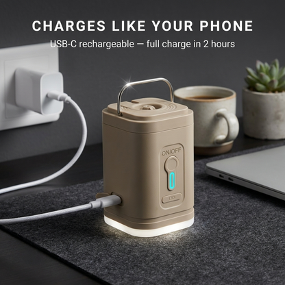 Inflato™ Portable Air Pump with LED Light — Inflate Anything in Seconds