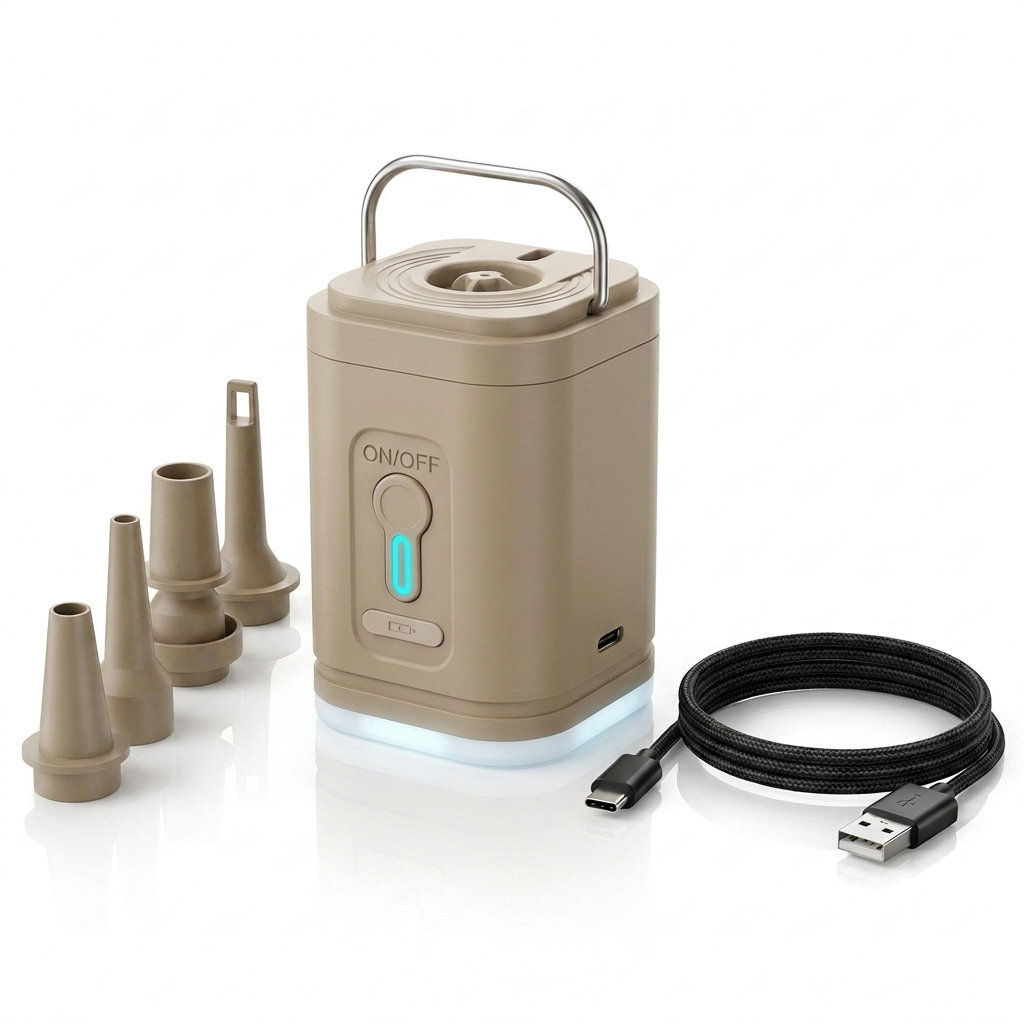 Inflato™ Portable Air Pump with LED Light — Inflate Anything in Seconds