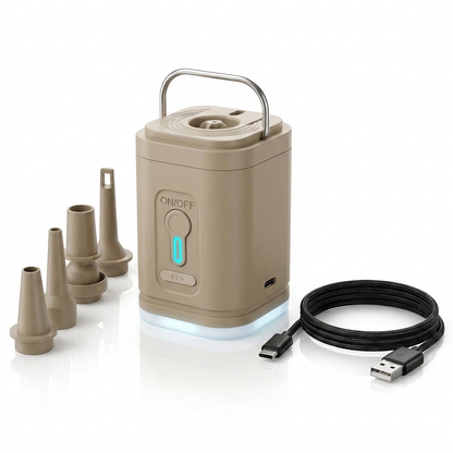 Inflato™ Portable Air Pump with LED Light — Inflate Anything in Seconds