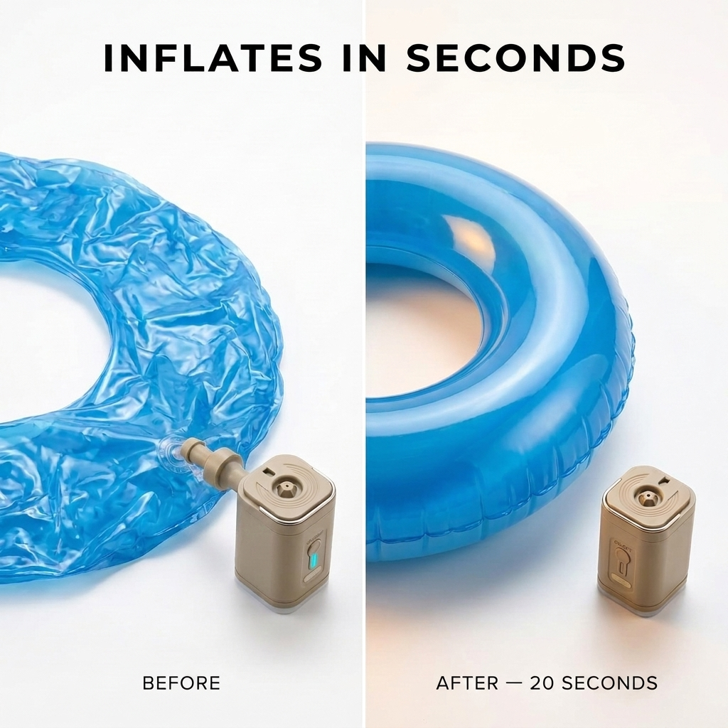 Inflato™ Portable Air Pump with LED Light — Inflate Anything in Seconds