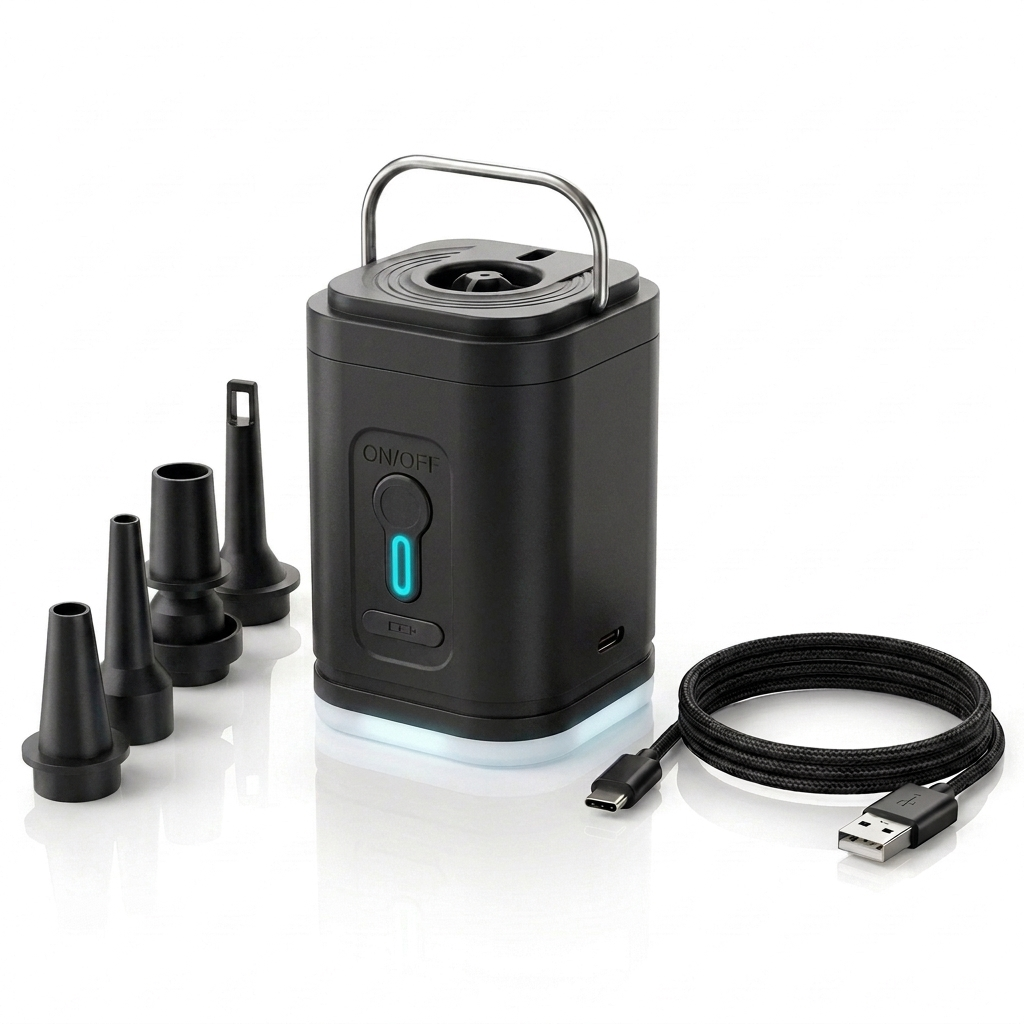 Inflato™ Portable Air Pump with LED Light — Inflate Anything in Seconds